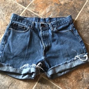 High waisted mom shorts